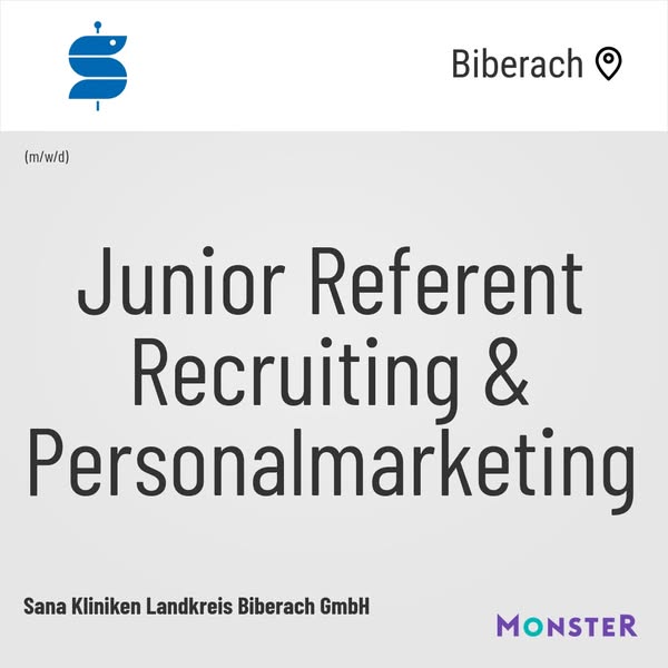 Junior Referent Recruiting & Personalmarketing